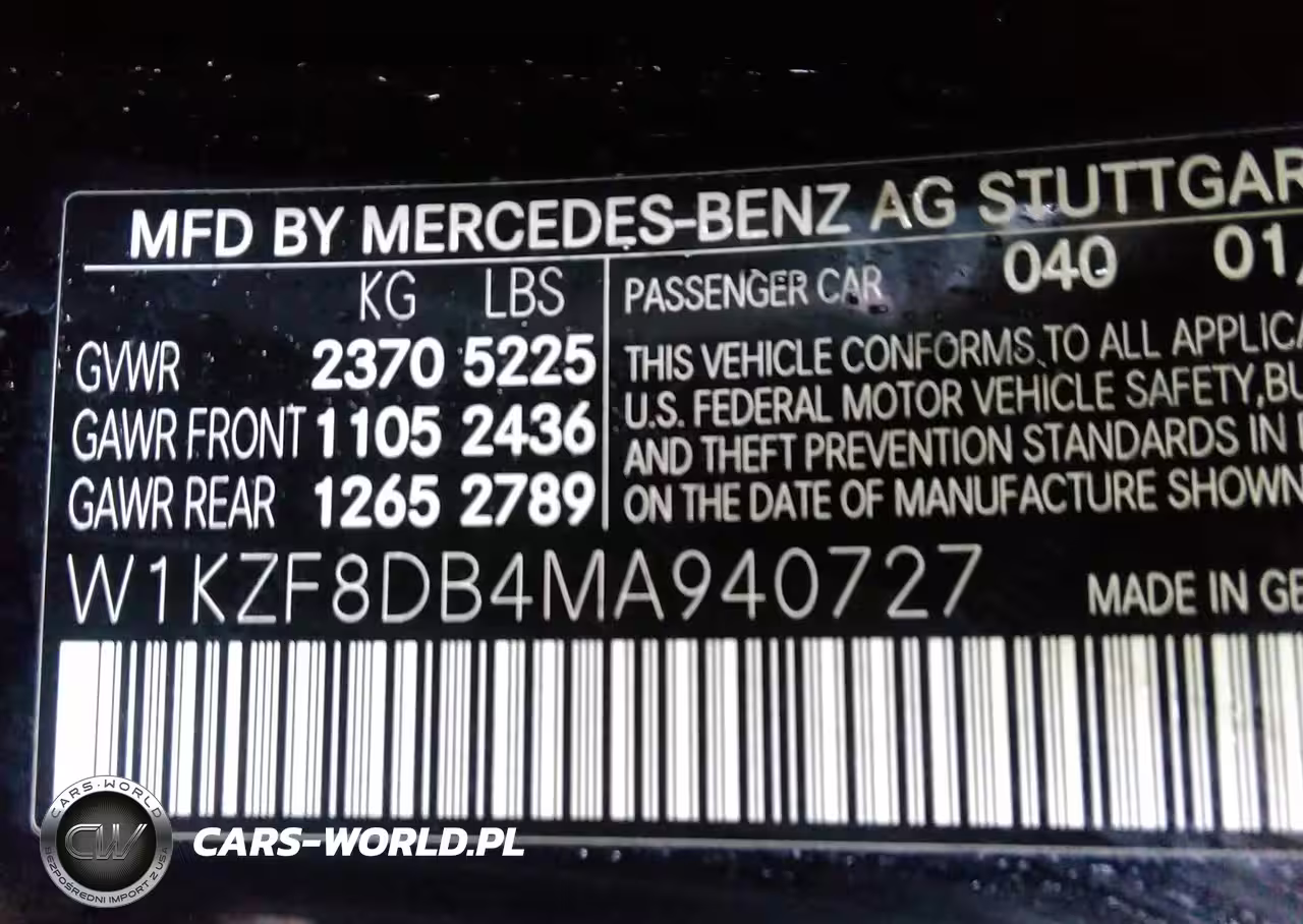 2021 Mercedes-Benz E 350 VIN:W1KZF8DB4MA940727 - 9