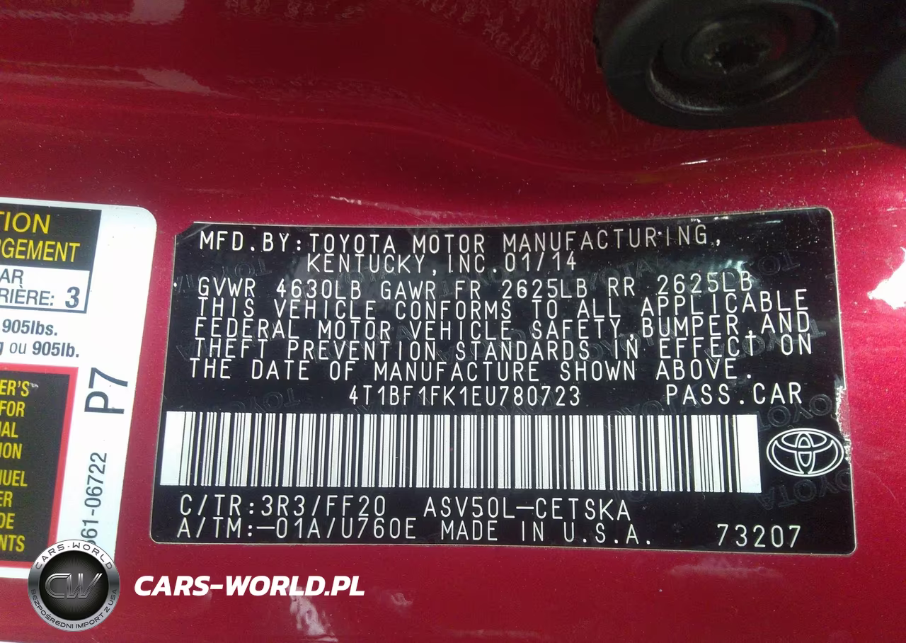 2014 Toyota Camry Se VIN:4T1BF1FK1EU780723 - 9