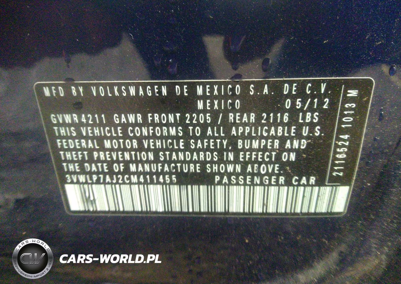 2012 Volkswagen Jetta 2.5L Sel VIN:3VWLP7AJ2CM411455 - 9