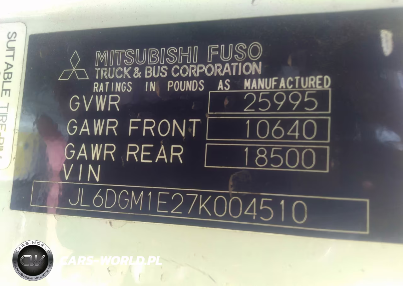 2007 Mitsubishi Fuso Truck Fm 61F VIN:JL6DGM1E27K004510 - 9