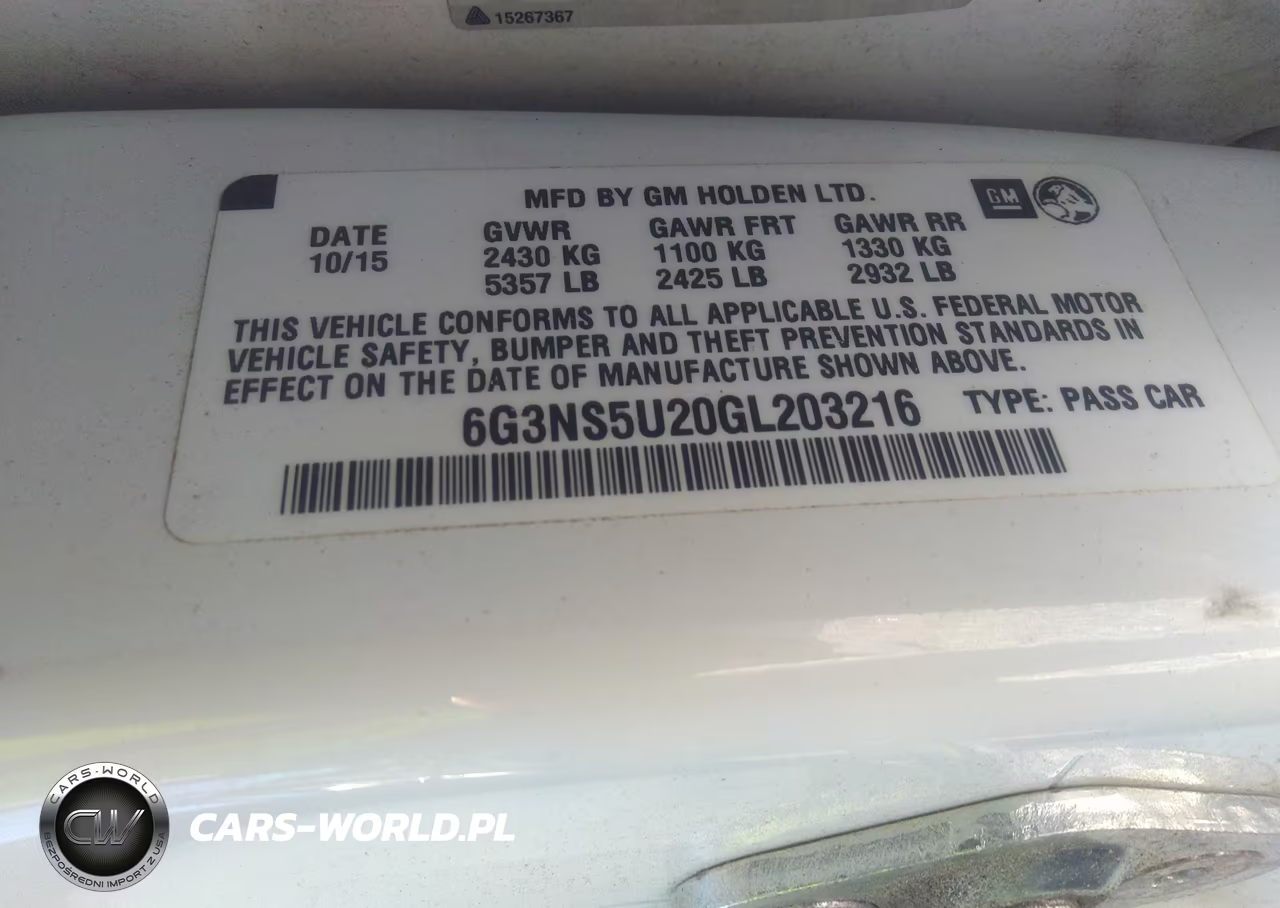 2016 Chevrolet Caprice Police VIN:6G3NS5U20GL203216 - 9