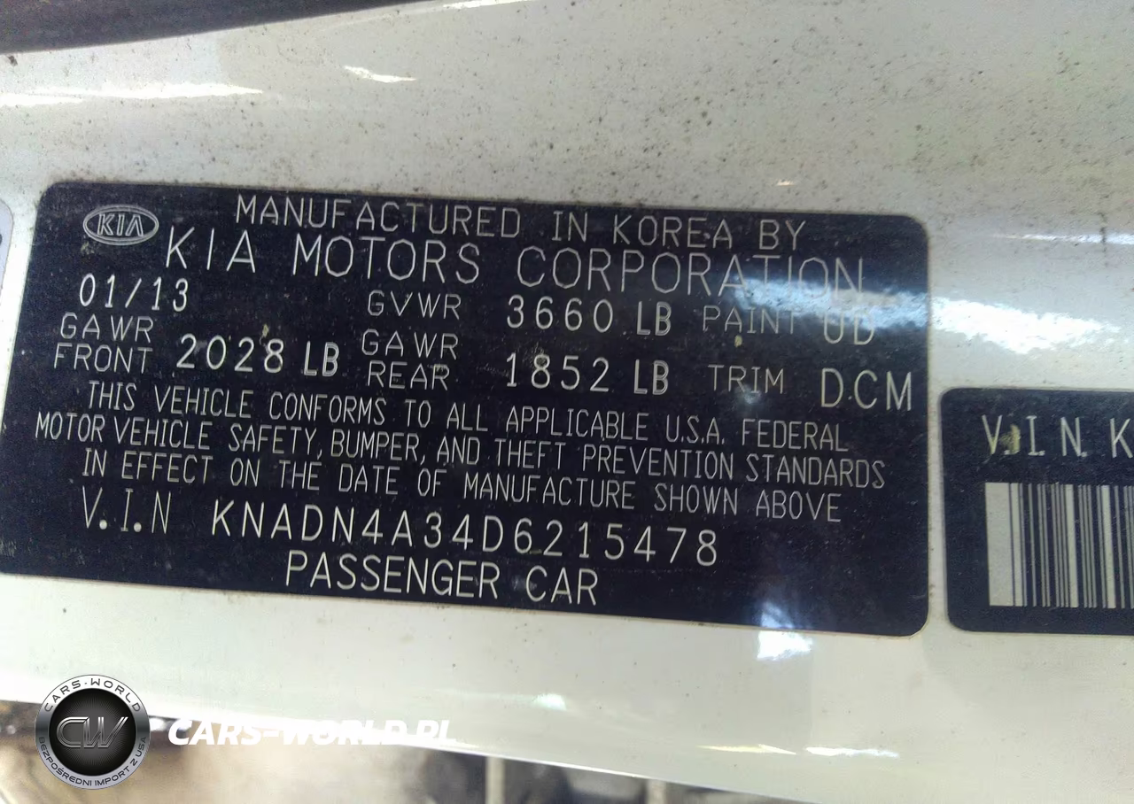 2013 Kia Rio Ex VIN:KNADN4A34D6215478 - 9