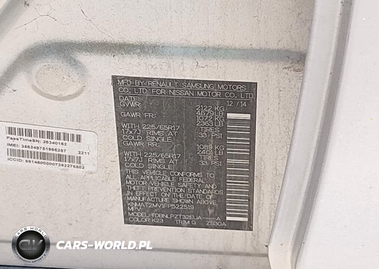 2015 Nissan Rogue S VIN:KNMAT2MV1FP522519 - 9