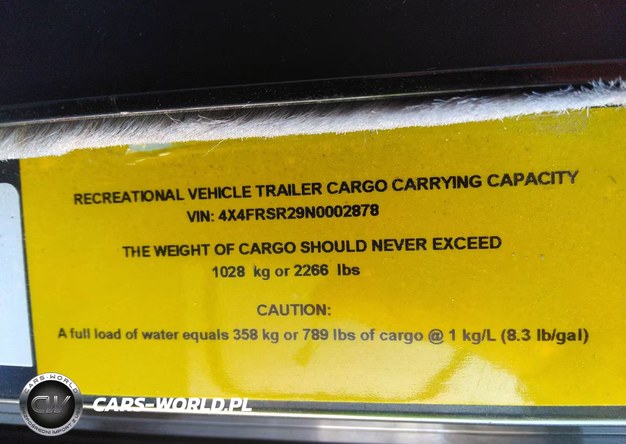 2022 5Th Wheel Other VIN:4X4FRSR29N0002878 - 9