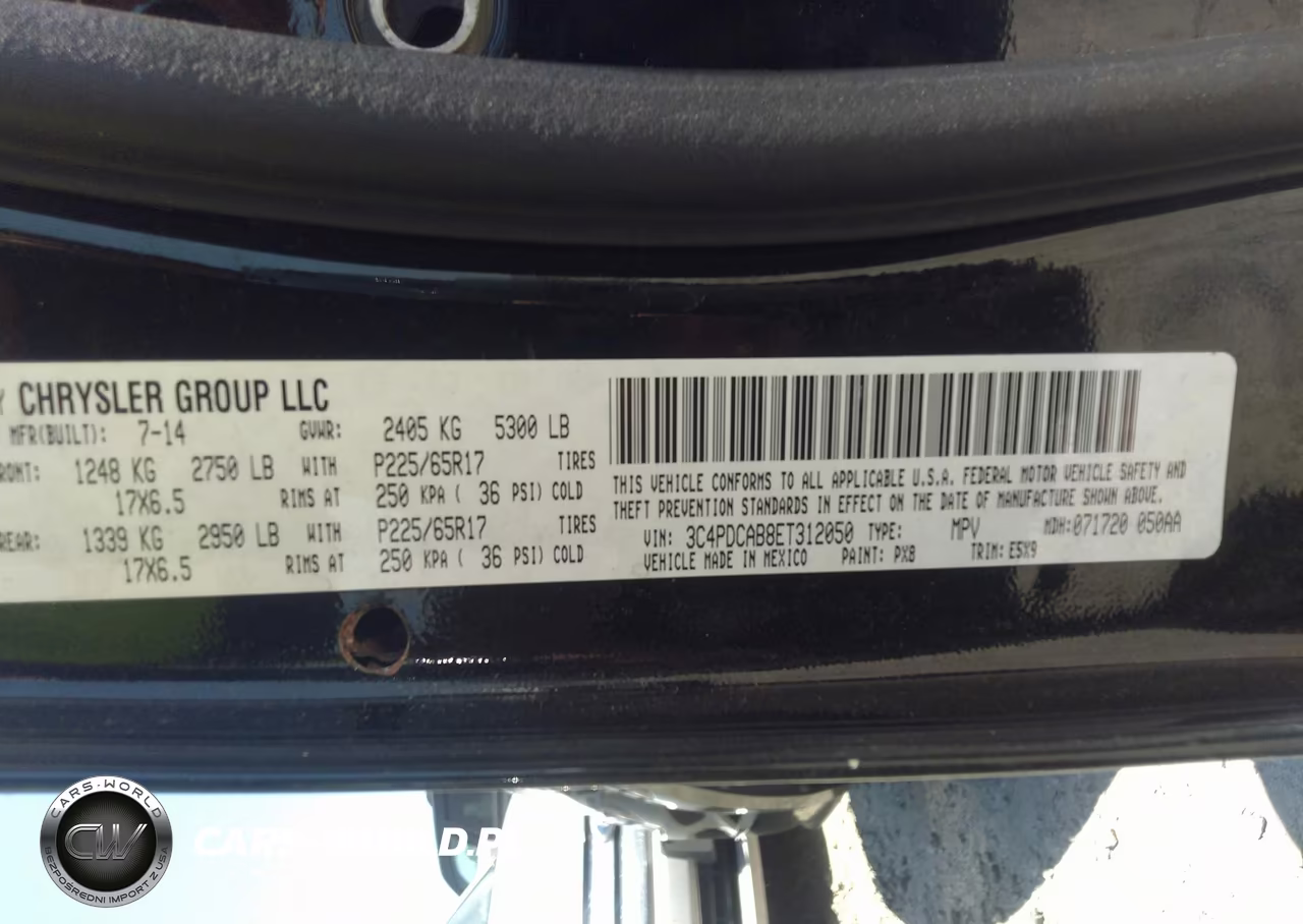 2014 Dodge Journey Se VIN:3C4PDCAB8ET312050 - 9