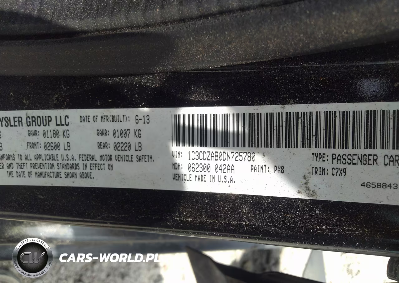 2013 Dodge Avenger Se VIN:1C3CDZAB0DN725780 - 9