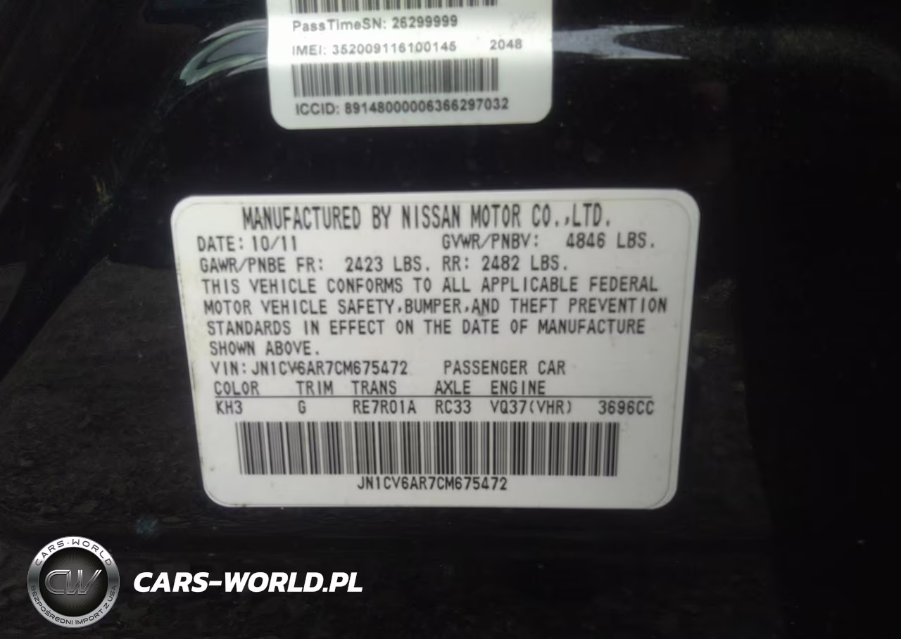 2012 Infiniti G37X VIN:JN1CV6AR7CM675472 - 9