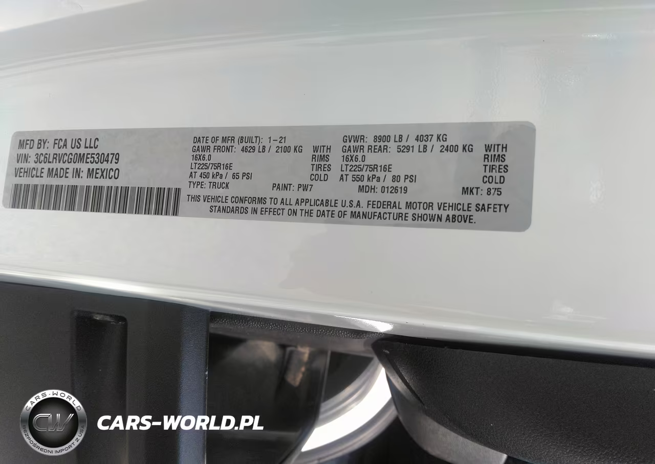 2021 Ram Promaster 2500 High Roof 136 Wb VIN:3C6LRVCG0ME530479 - 9
