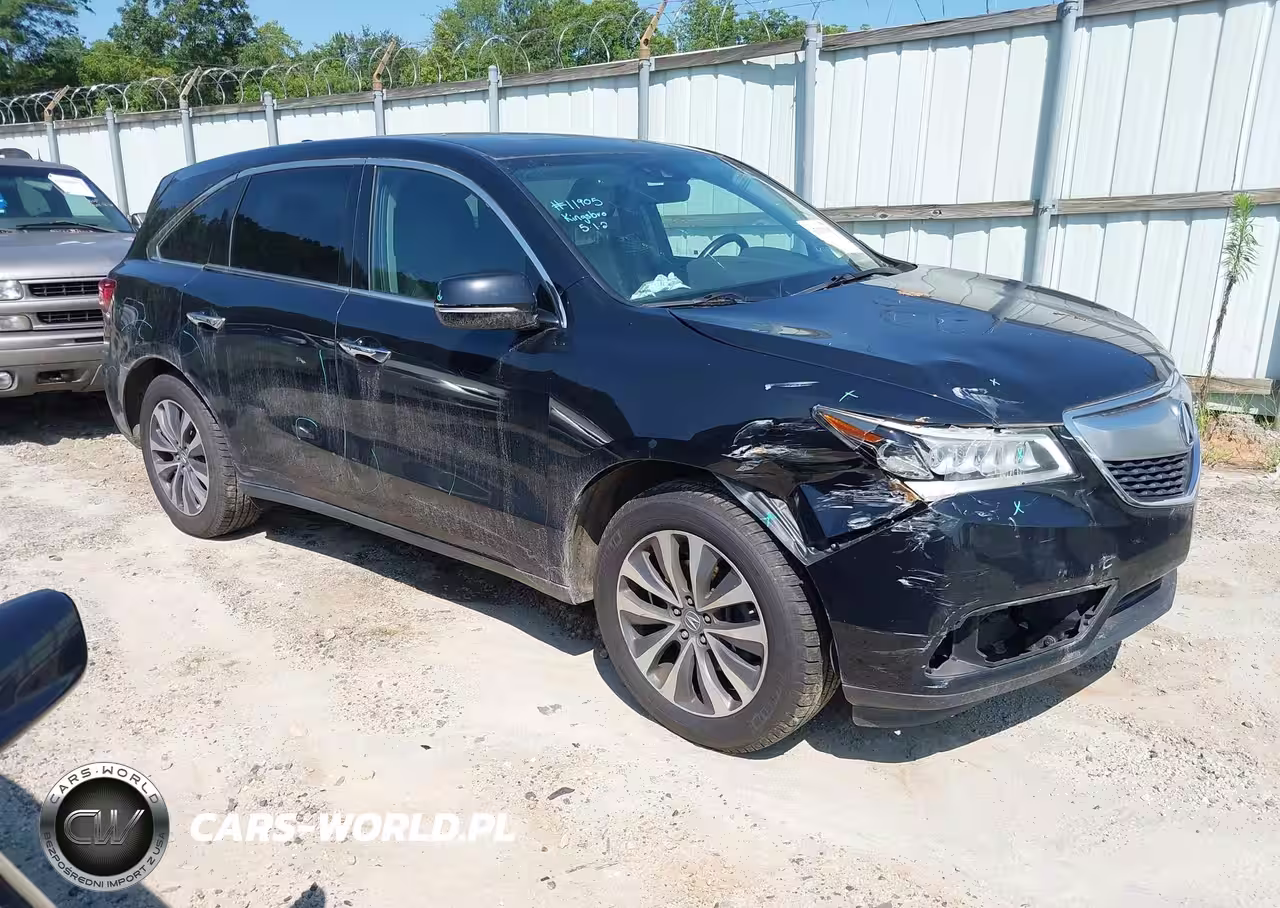2016 Acura Mdx W-Tech-Acurawatch Plus-W-Tech