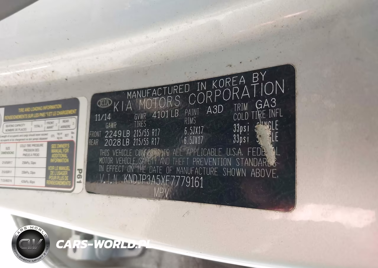 2015 Kia Soul + VIN:KNDJP3A5XF7779161 - 9