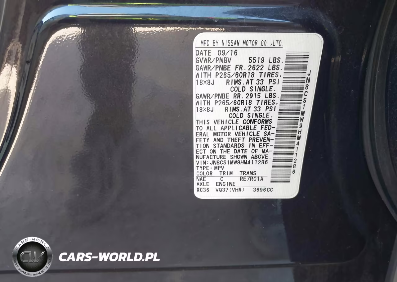 2017 Infiniti Qx70 VIN:JN8CS1MW9HM411286 - 9