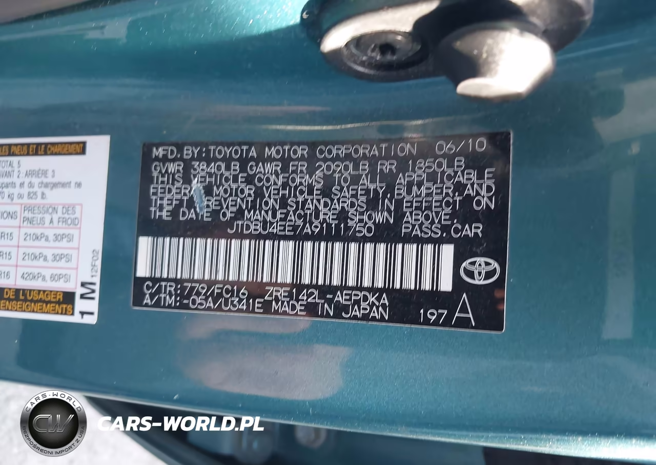2010 Toyota Corolla Le VIN:JTDBU4EE7A9111750 - 9
