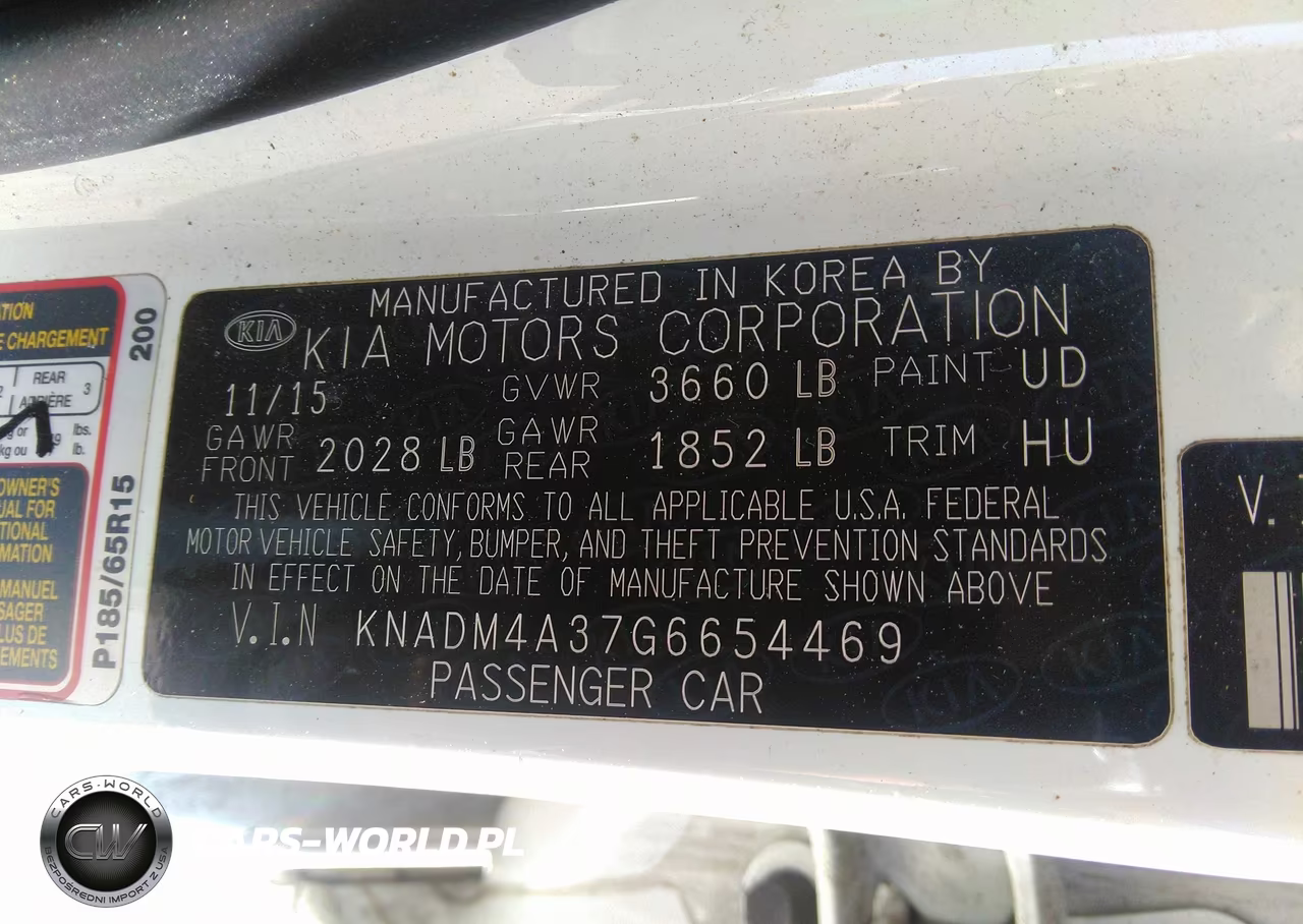 2016 Kia Rio Lx VIN:KNADM4A37G6654469 - 9