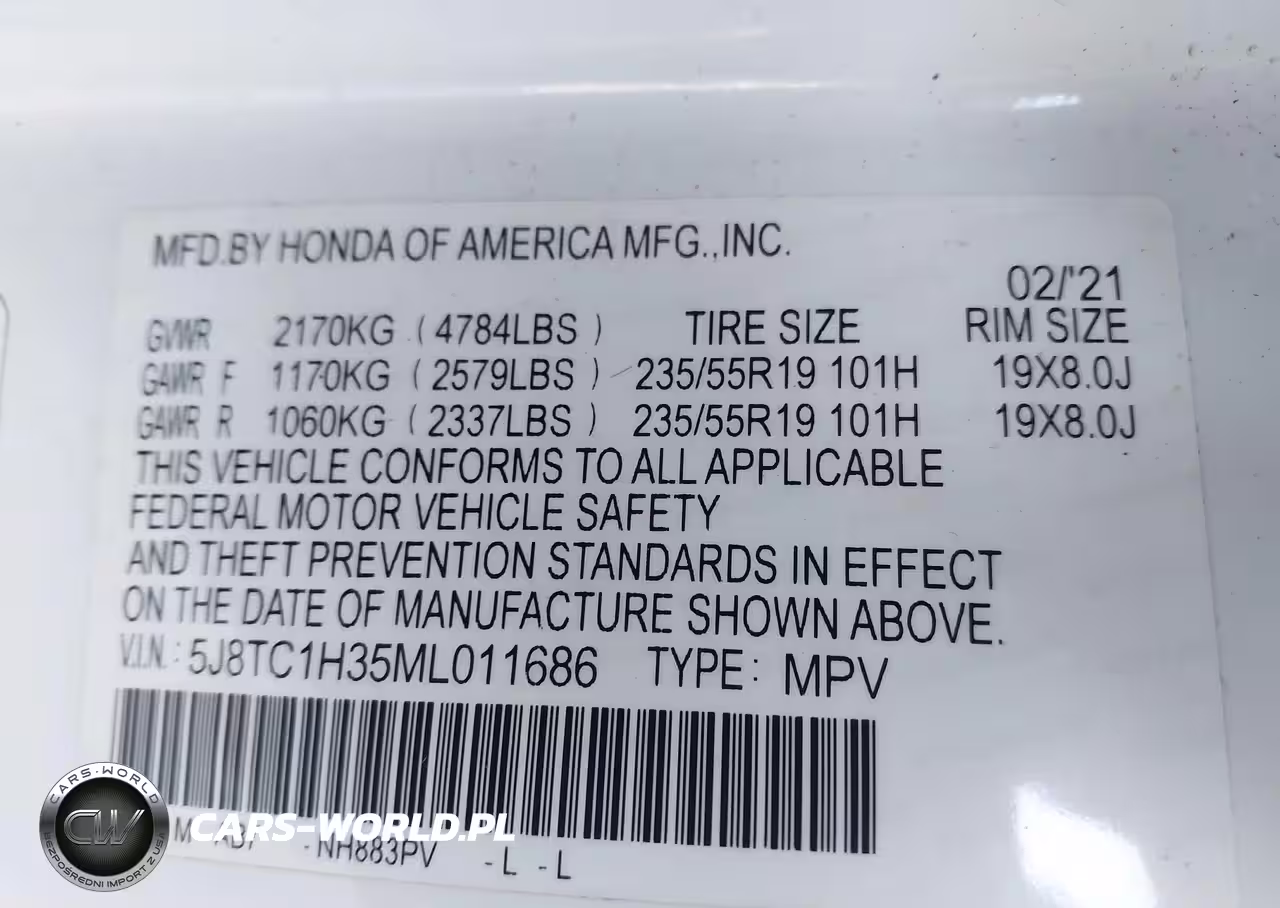 2021 Acura Rdx Standard VIN:5J8TC1H35ML011686 - 9