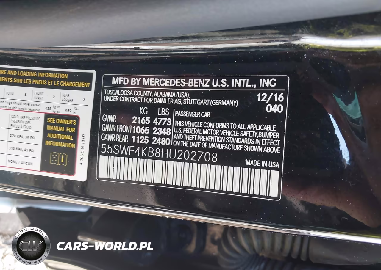 2017 Mercedes-Benz C 300 4Matic-Luxury 4Matic-Sport 4Matic VIN:55SWF4KB8HU202708 - 9