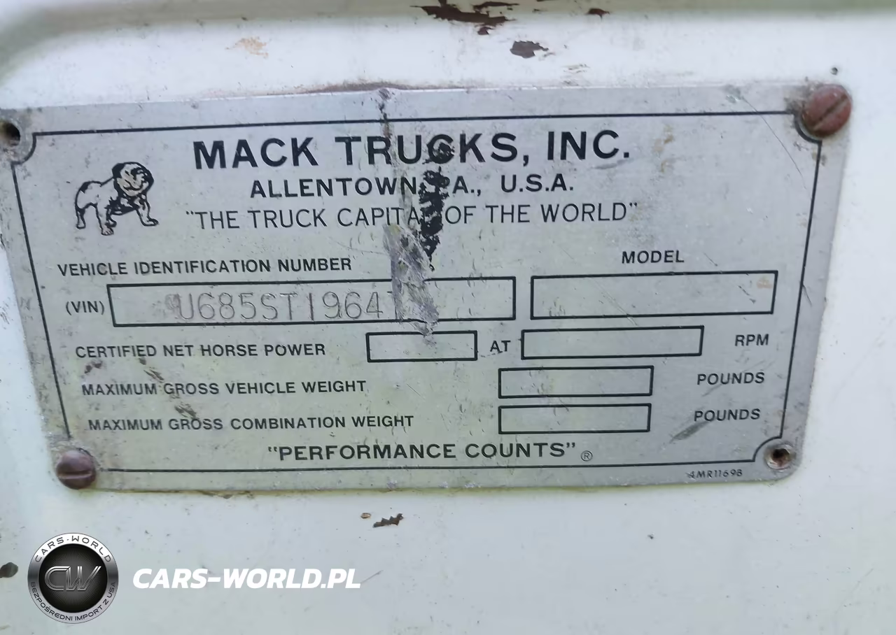 1980 Mack U685St VIN:U680000005ST19647 - 9