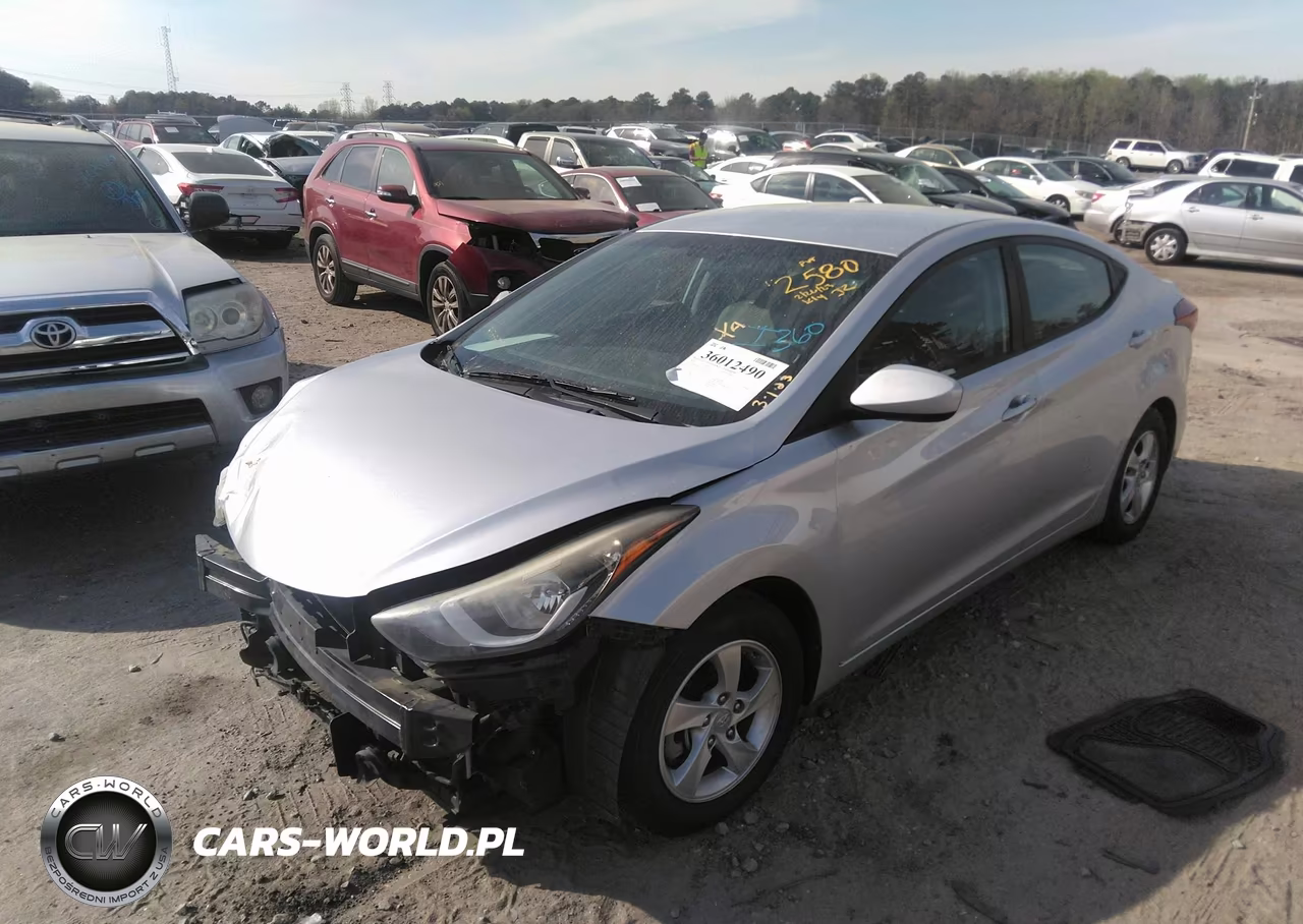 2014 Hyundai Elantra Se VIN:5NPDH4AE4EH472580 - 2