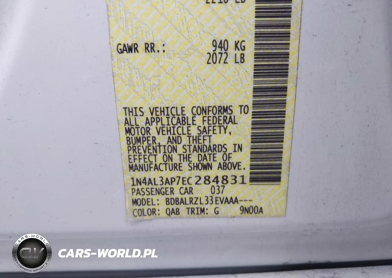 2014 Nissan Altima 2.5-2.5 S-2.5 Sl-2.5 Sv VIN:1N4AL3AP7EC284831 - 9