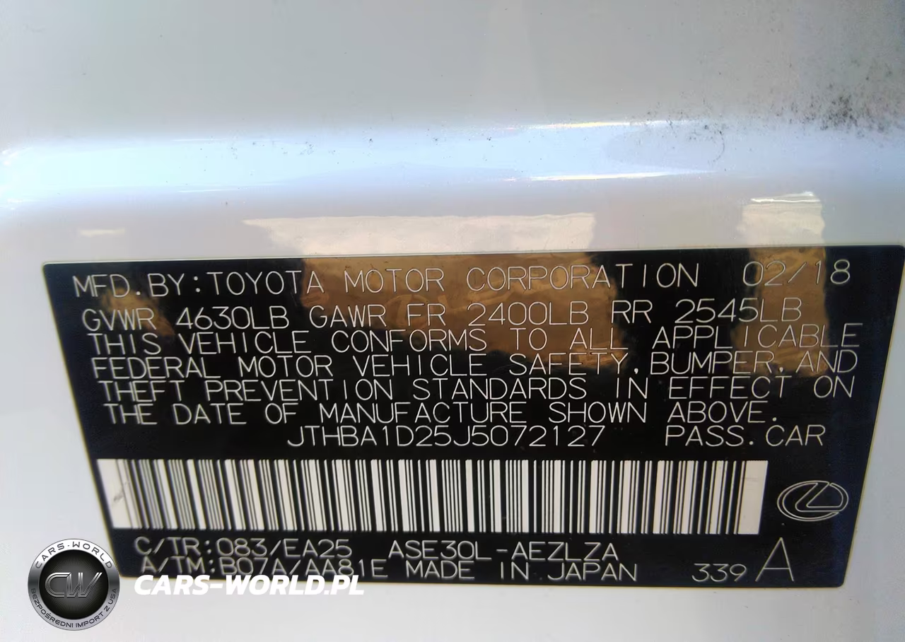 2018 Lexus Is 300 VIN:JTHBA1D25J5072127 - 9