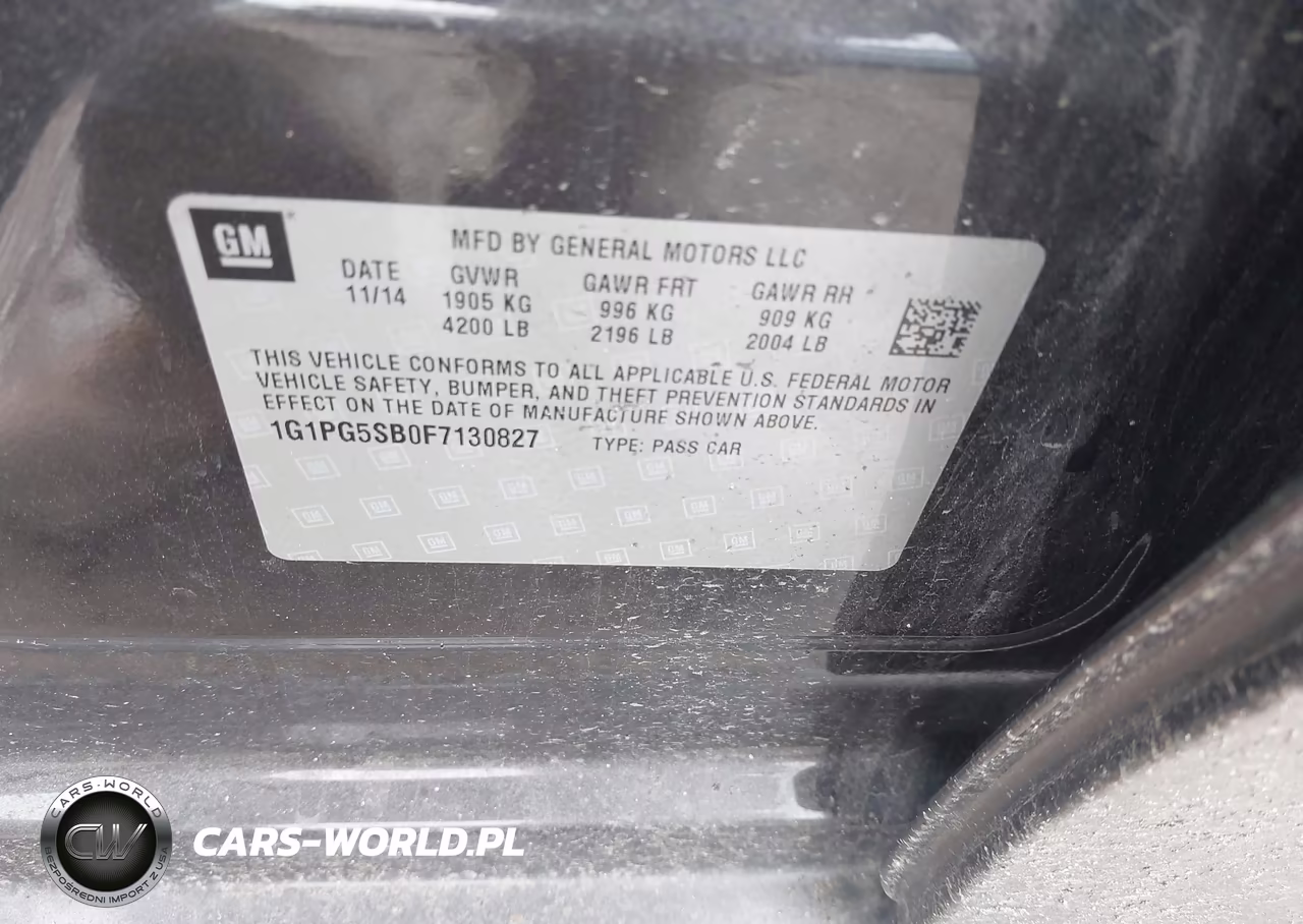 2015 Chevrolet Cruze Ltz VIN:1G1PG5SB0F7130827 - 9