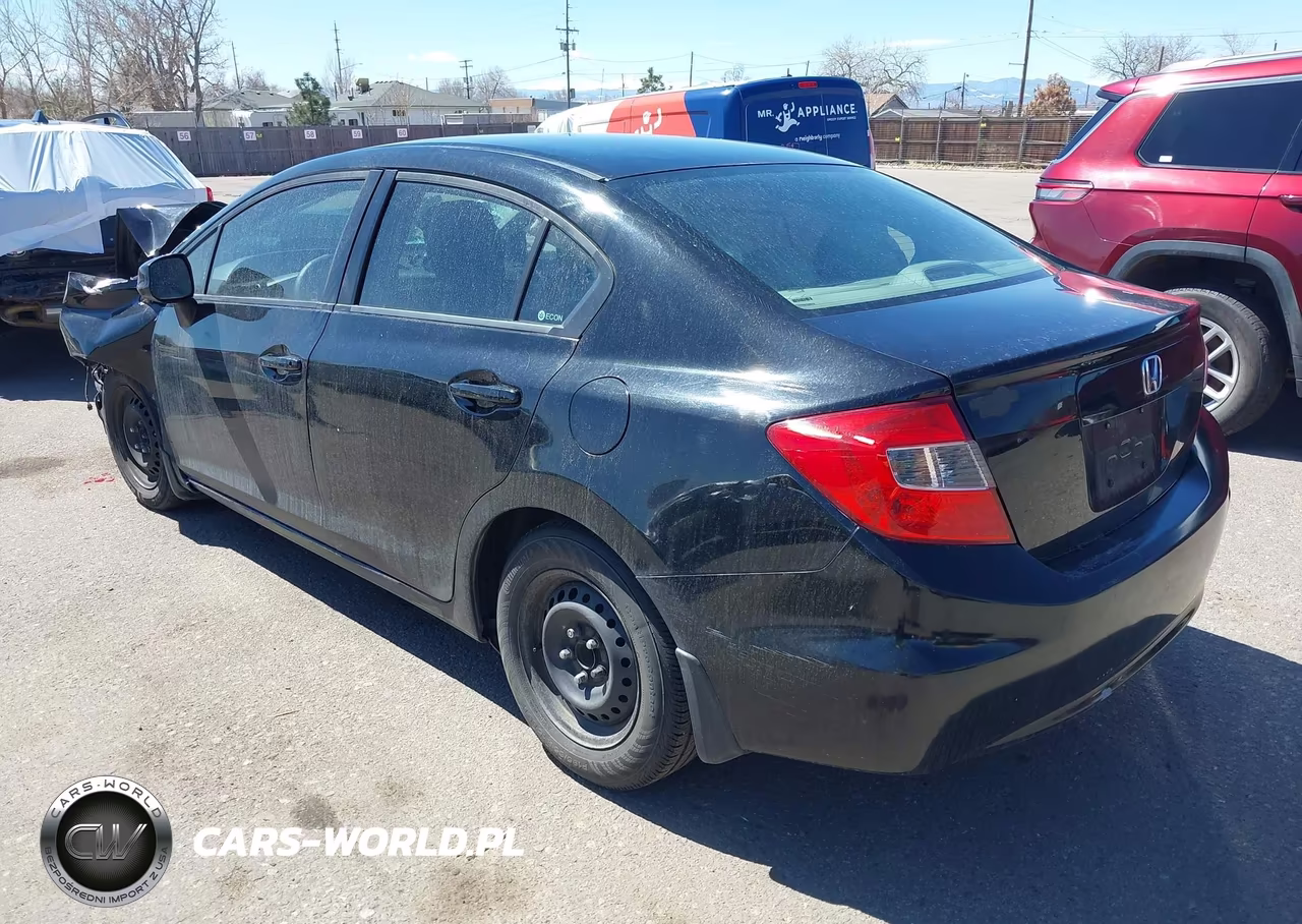 2012 Honda Civic Lx VIN:2HGFB2F51CH580279 - 3