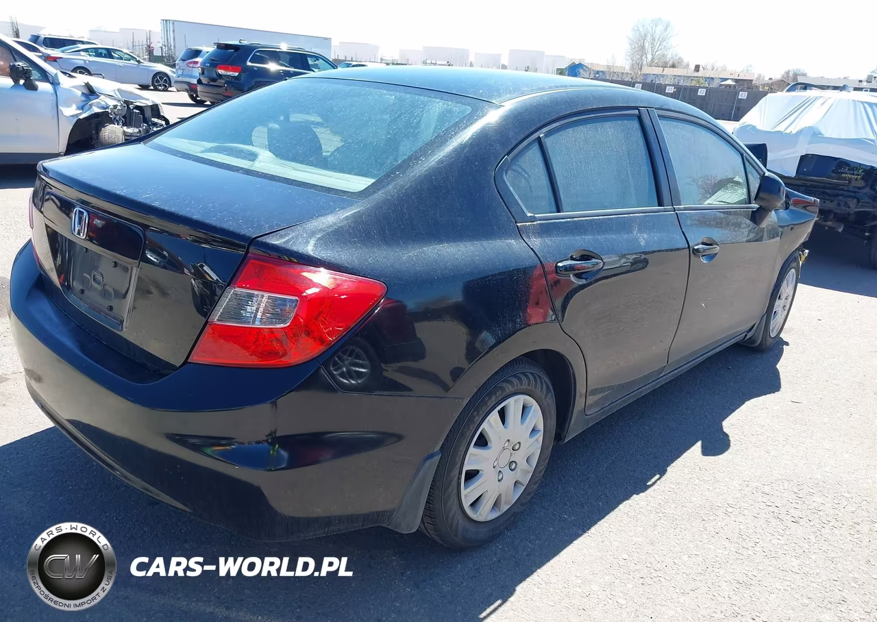 2012 Honda Civic Lx VIN:2HGFB2F51CH580279 - 4