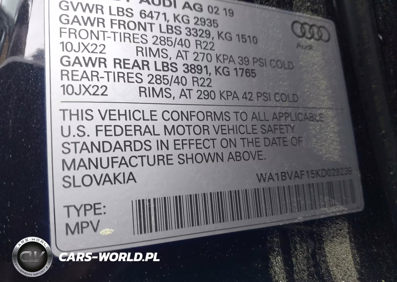 2019 Audi Q8 55 Premium VIN:WA1BVAF15KD029239 - 9