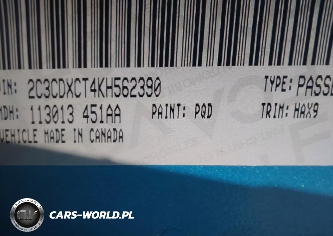 2019 Dodge Charger R-T Rwd VIN:2C3CDXCT4KH562390 - 9