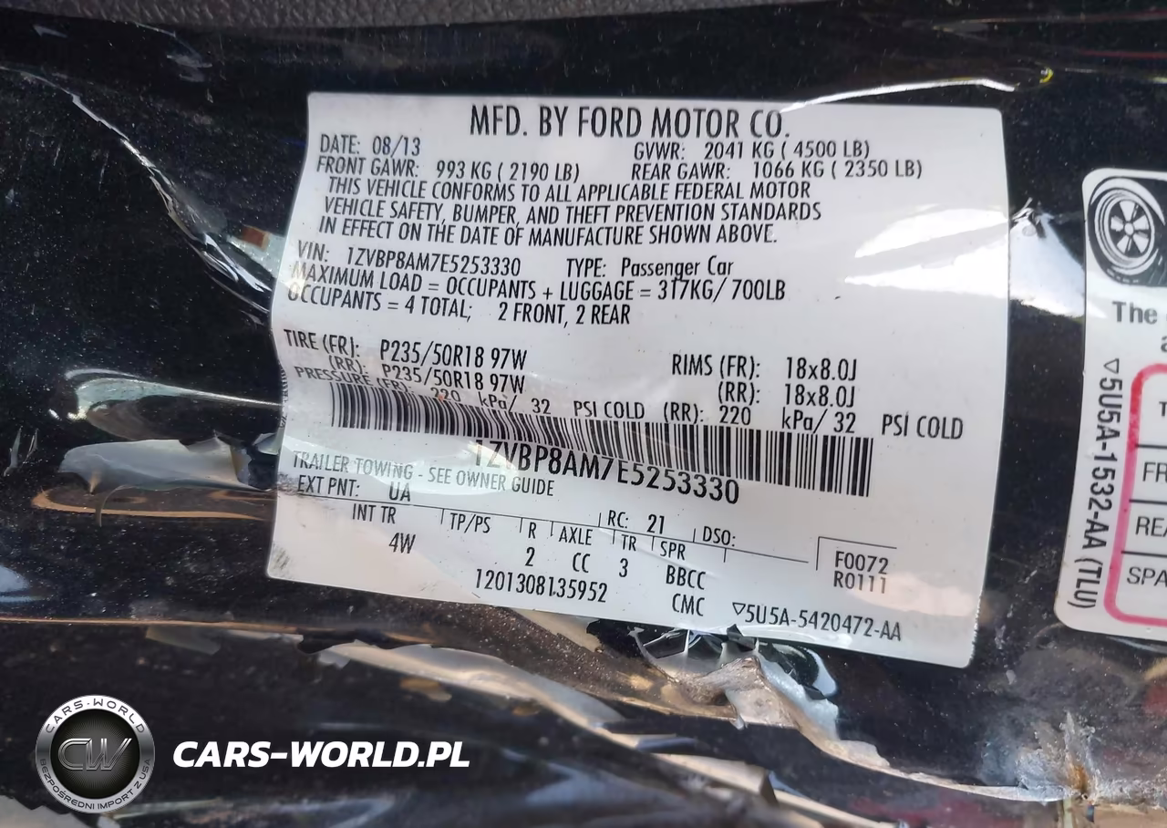 2014 Ford Mustang V6 Premium VIN:1ZVBP8AM7E5253330 - 9