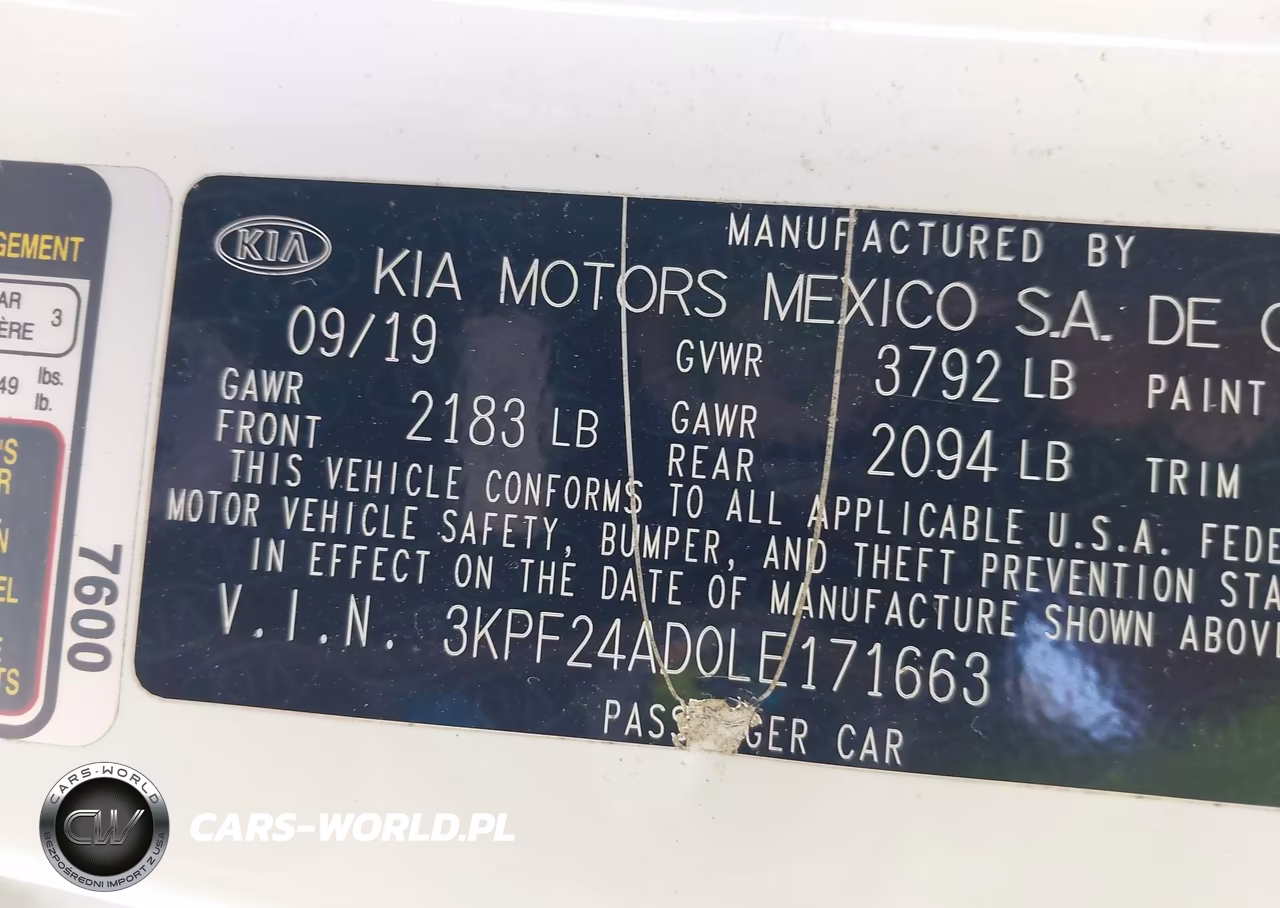 2020 Kia Forte Fe VIN:3KPF24AD0LE171663 - 9