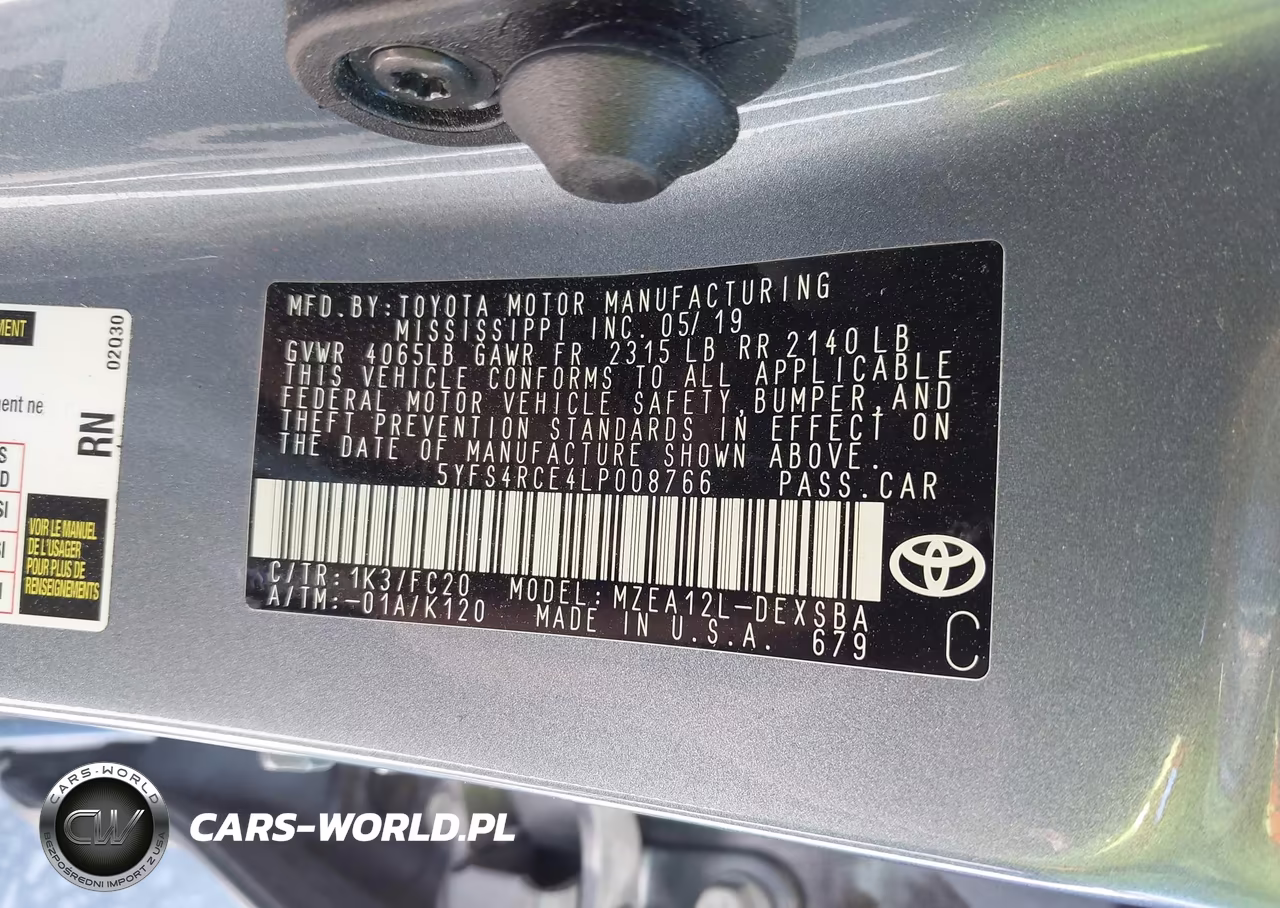 2020 Toyota Corolla Se VIN:5YFS4RCE4LP008766 - 9