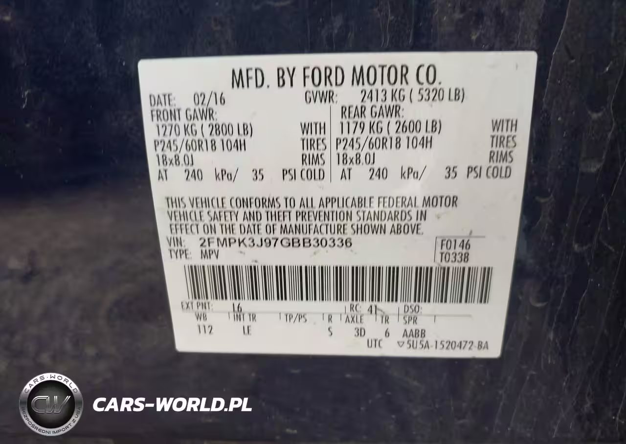 2016 Ford Edge Sel VIN:2FMPK3J97GBB30336 - 9