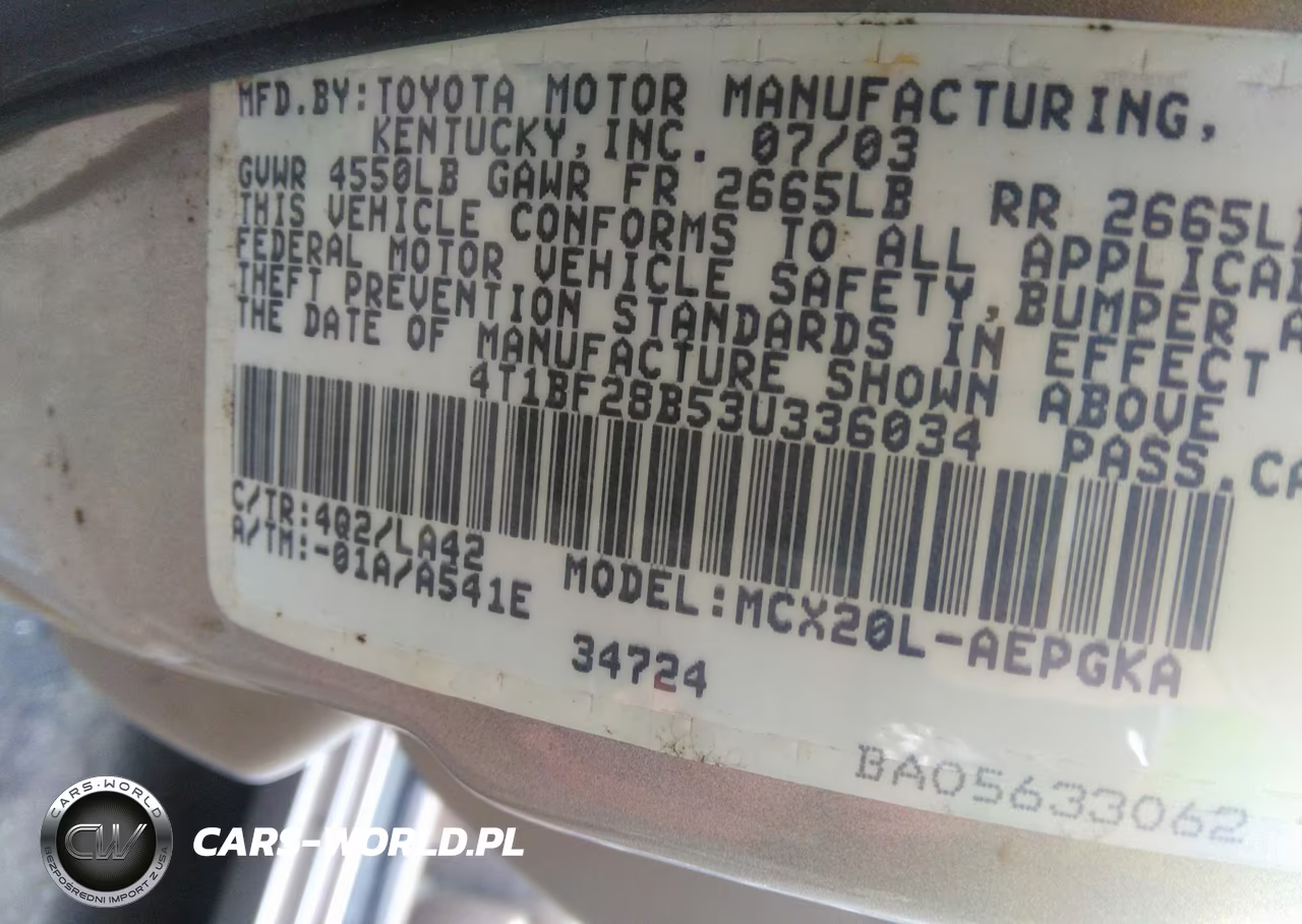 2003 Toyota Avalon Xls VIN:4T1BF28B53U336034 - 9