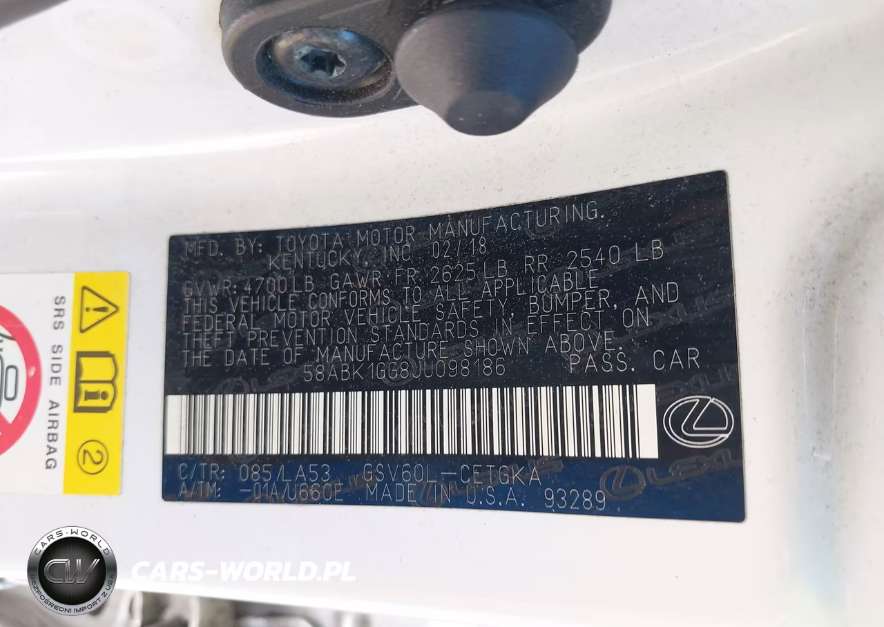 2018 Lexus Es 350 VIN:58ABK1GG8JU098186 - 9