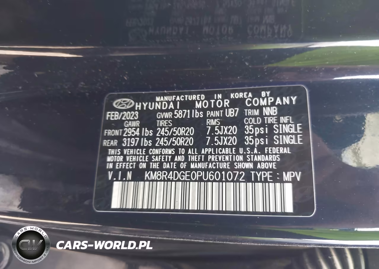2023 Hyundai Palisade Sel VIN:KM8R4DGE0PU601072 - 9