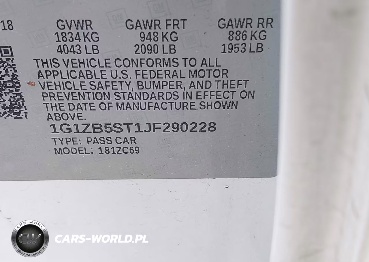 2018 Chevrolet Malibu 1Ls VIN:1G1ZB5ST1JF290228 - 9