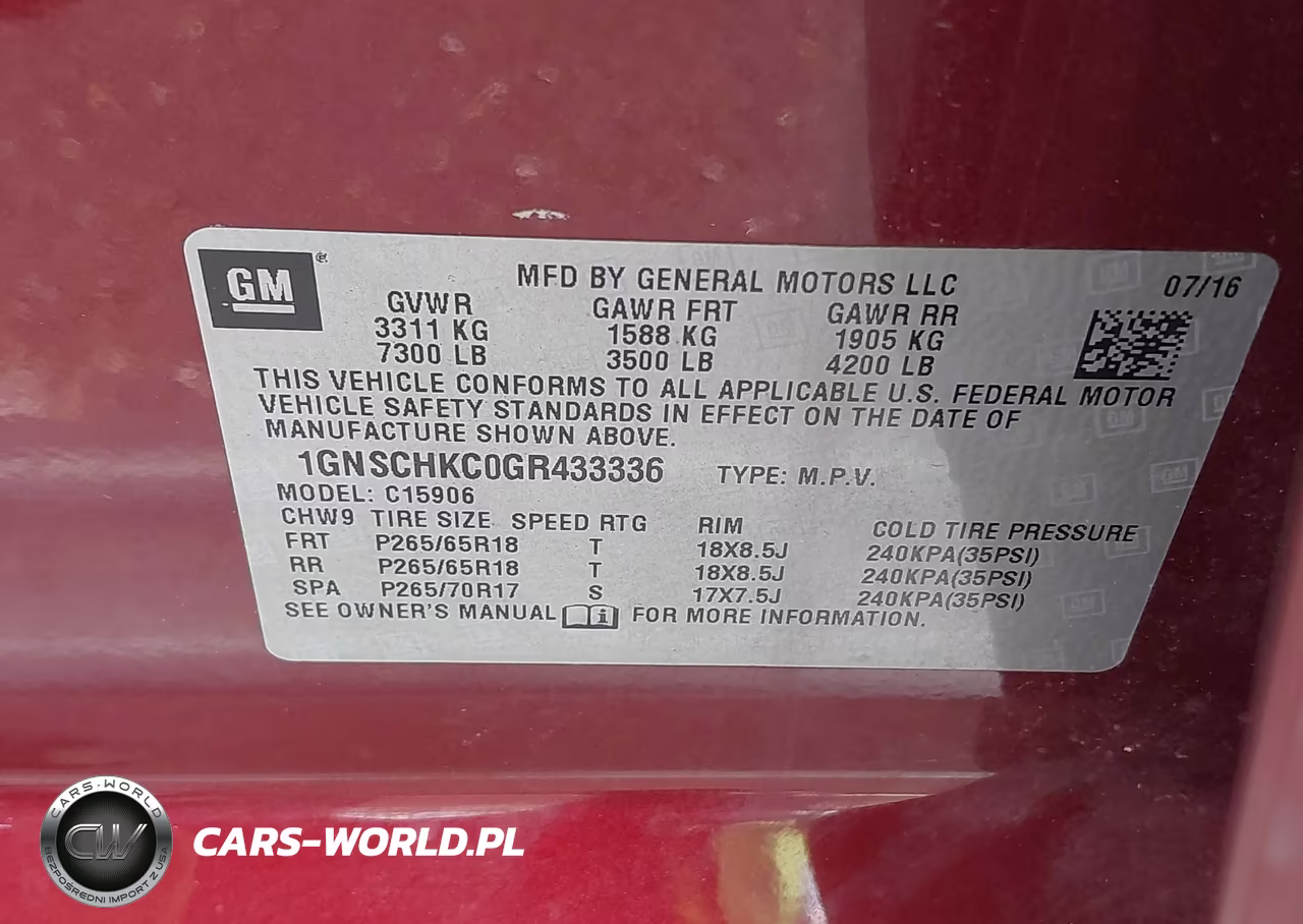 2016 Chevrolet Suburban Lt VIN:1GNSCHKCOGR433336 - 9