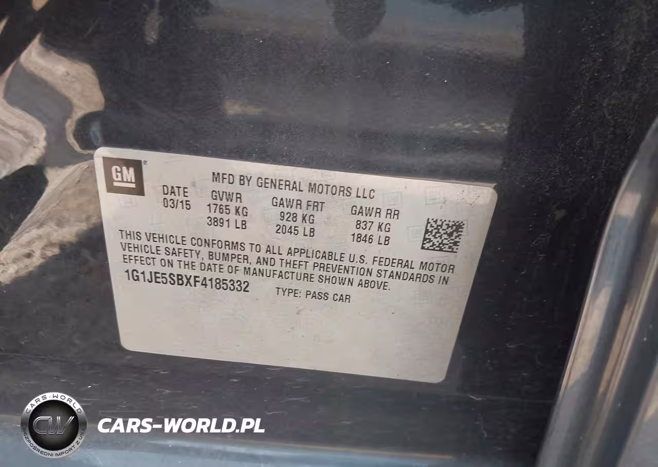 2015 Chevrolet Sonic Ltz Auto VIN:1G1JE5SBXF4185332 - 9