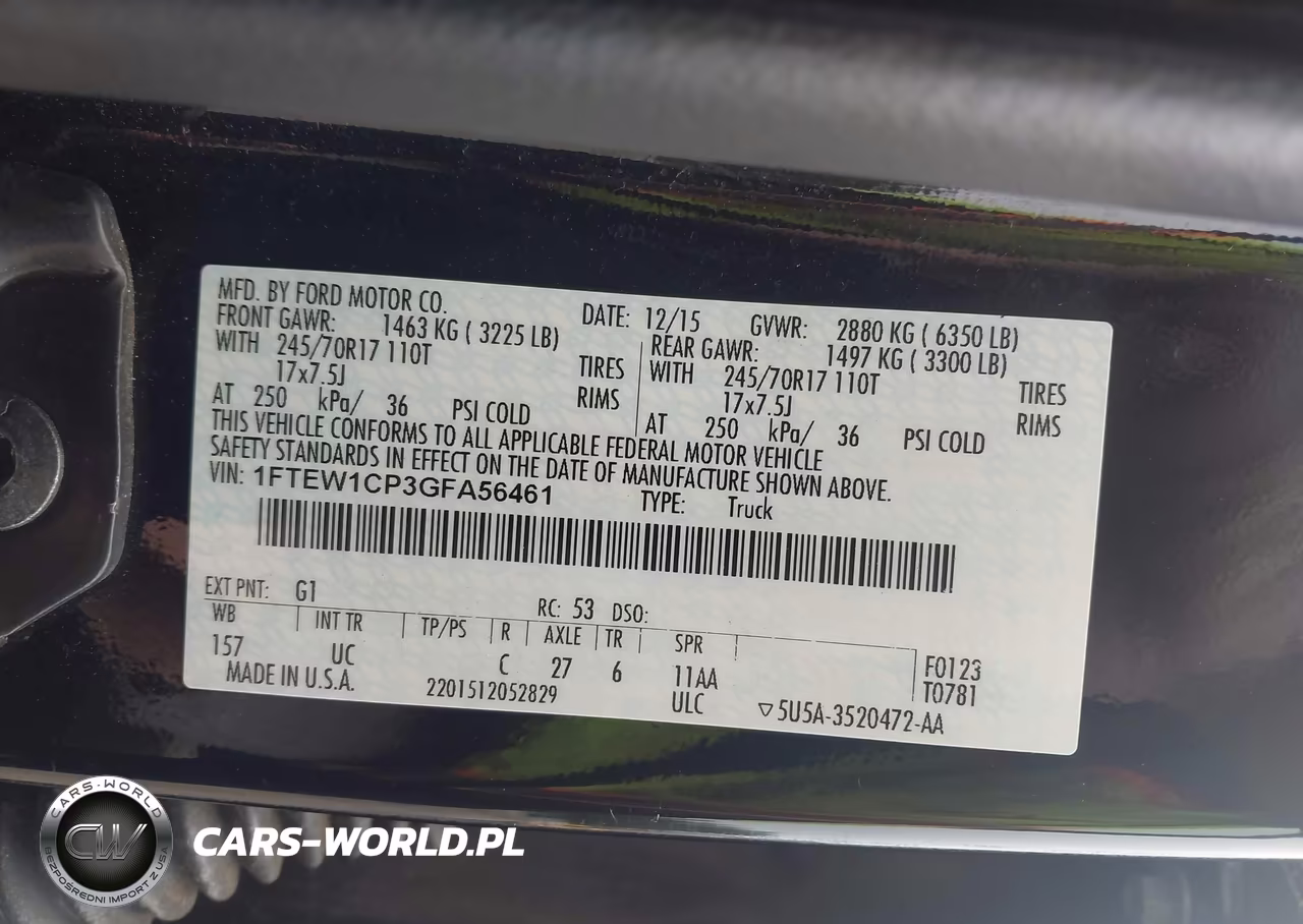 2016 Ford F-150 Xlt VIN:1FTEW1CP3GFA56461 - 9