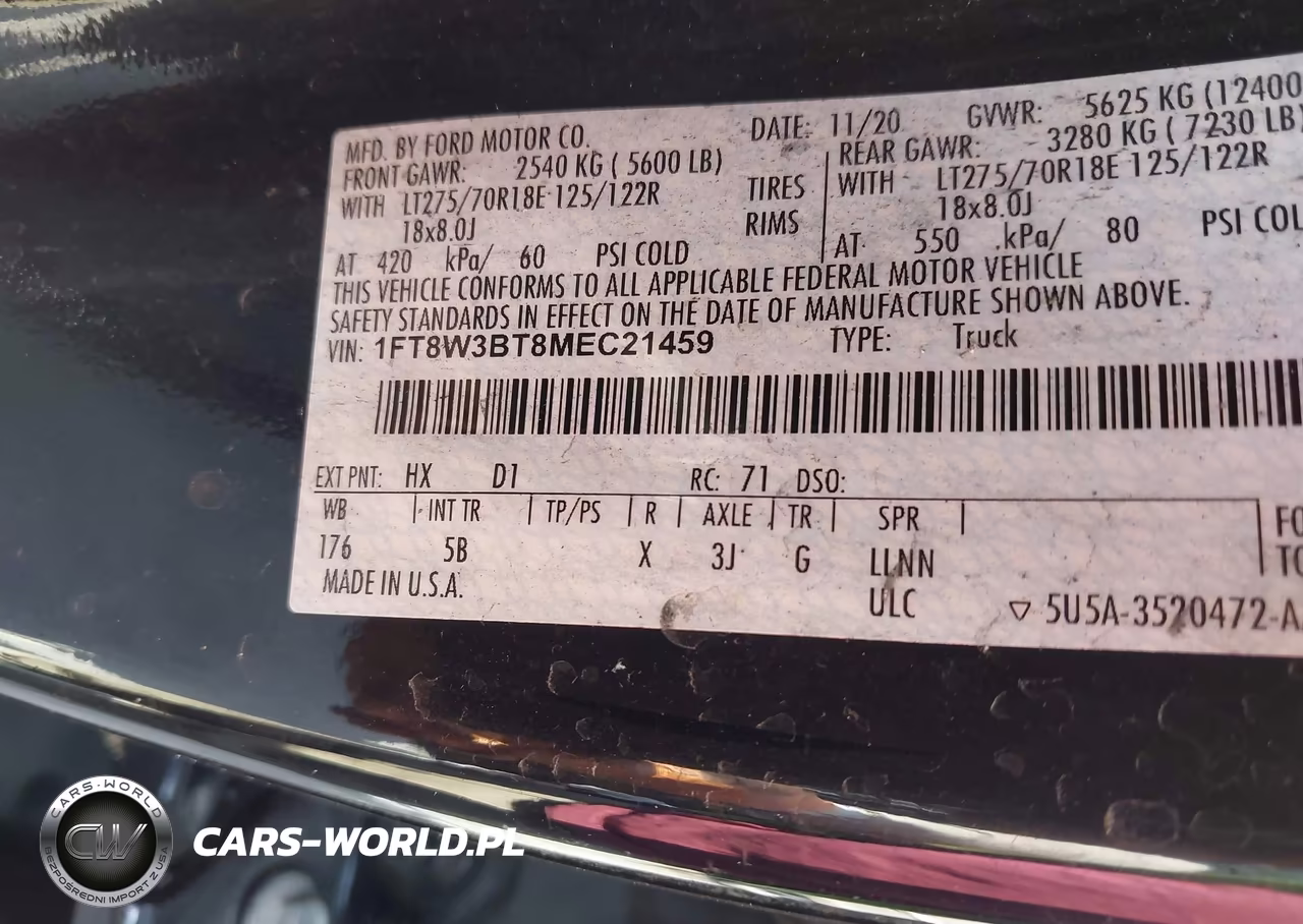 2021 Ford F-350 Lariat VIN:1FT8W3BT8MEC21459 - 9