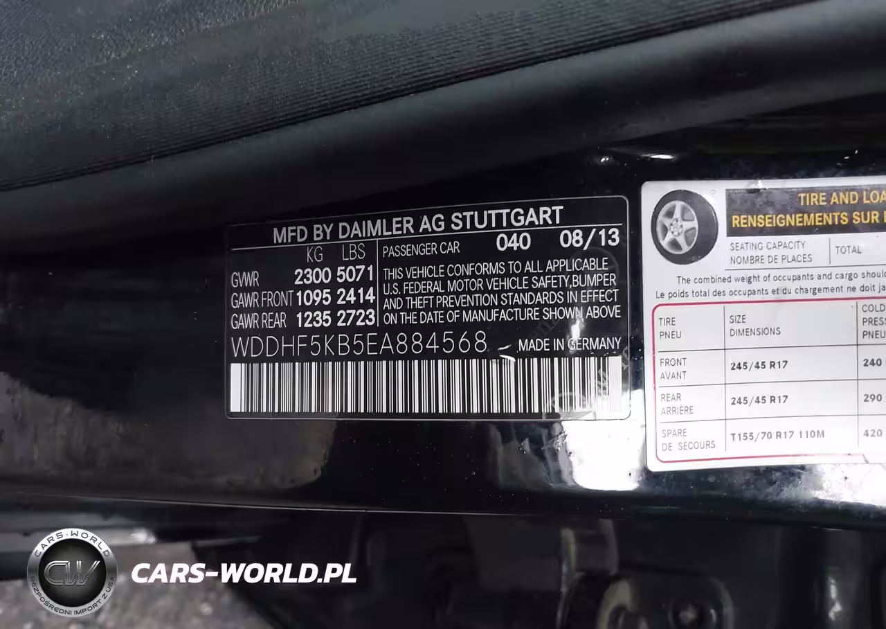 2014 Mercedes-Benz E 350 VIN:WDDHF5KB5EA884568 - 9