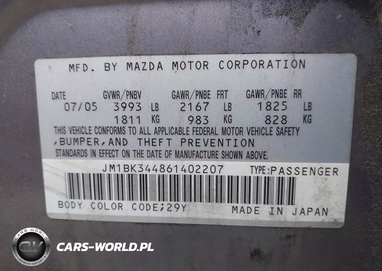 2006 Mazda Mazda3 S Grand Touring VIN:JM1BK344861402207 - 9