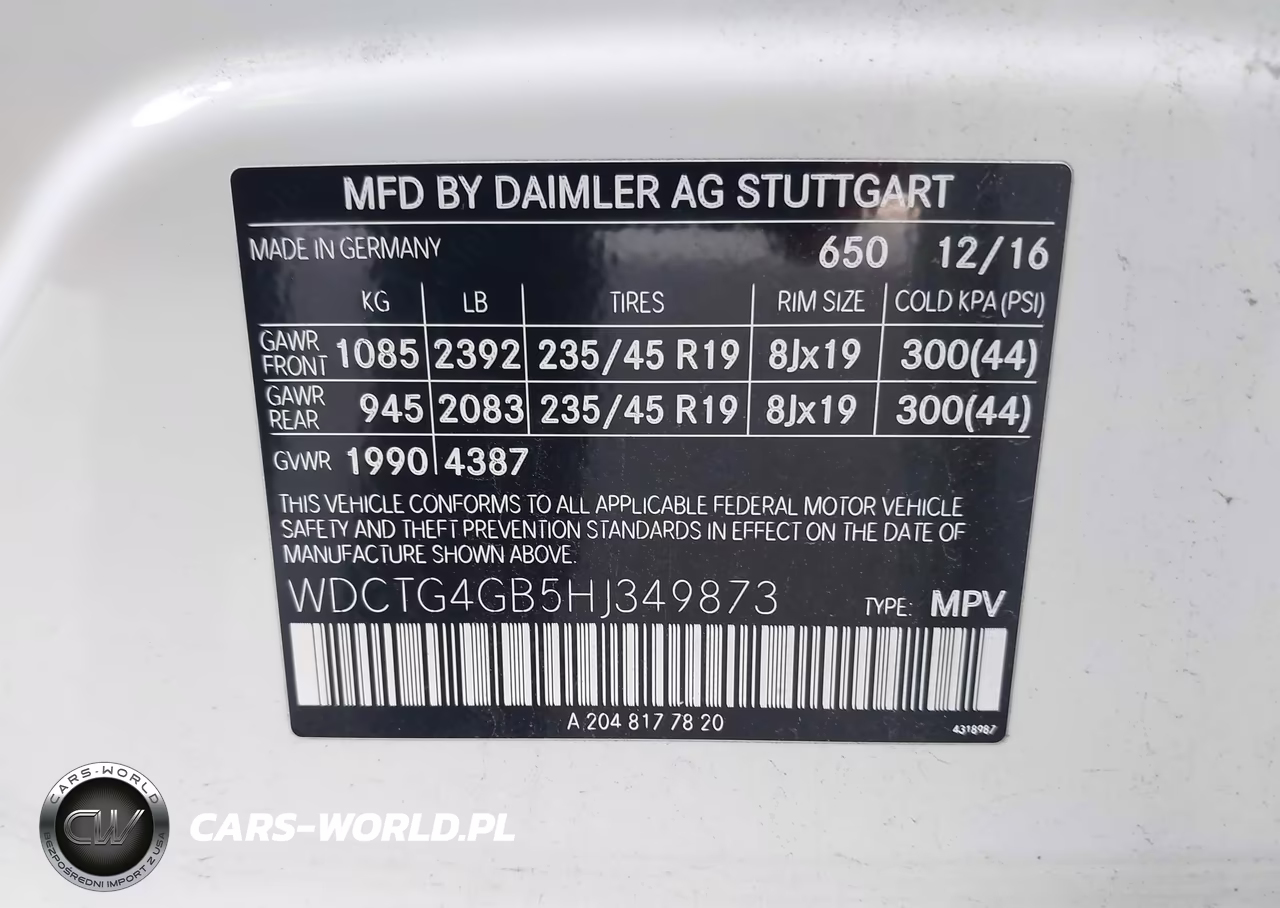 2017 Mercedes-Benz Gla 250 4Matic VIN:WDCTG4GB5HJ349873 - 9
