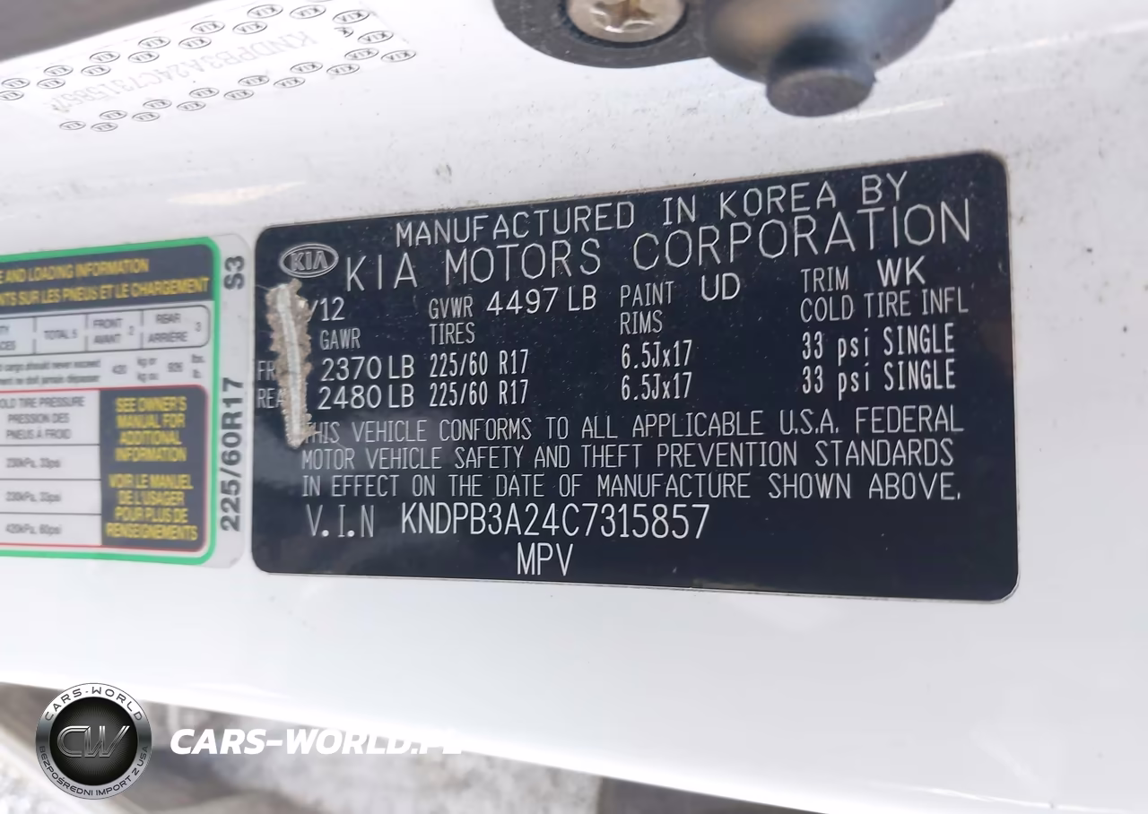 2012 Kia Sportage Lx VIN:KNDPB3A24C7315857 - 9