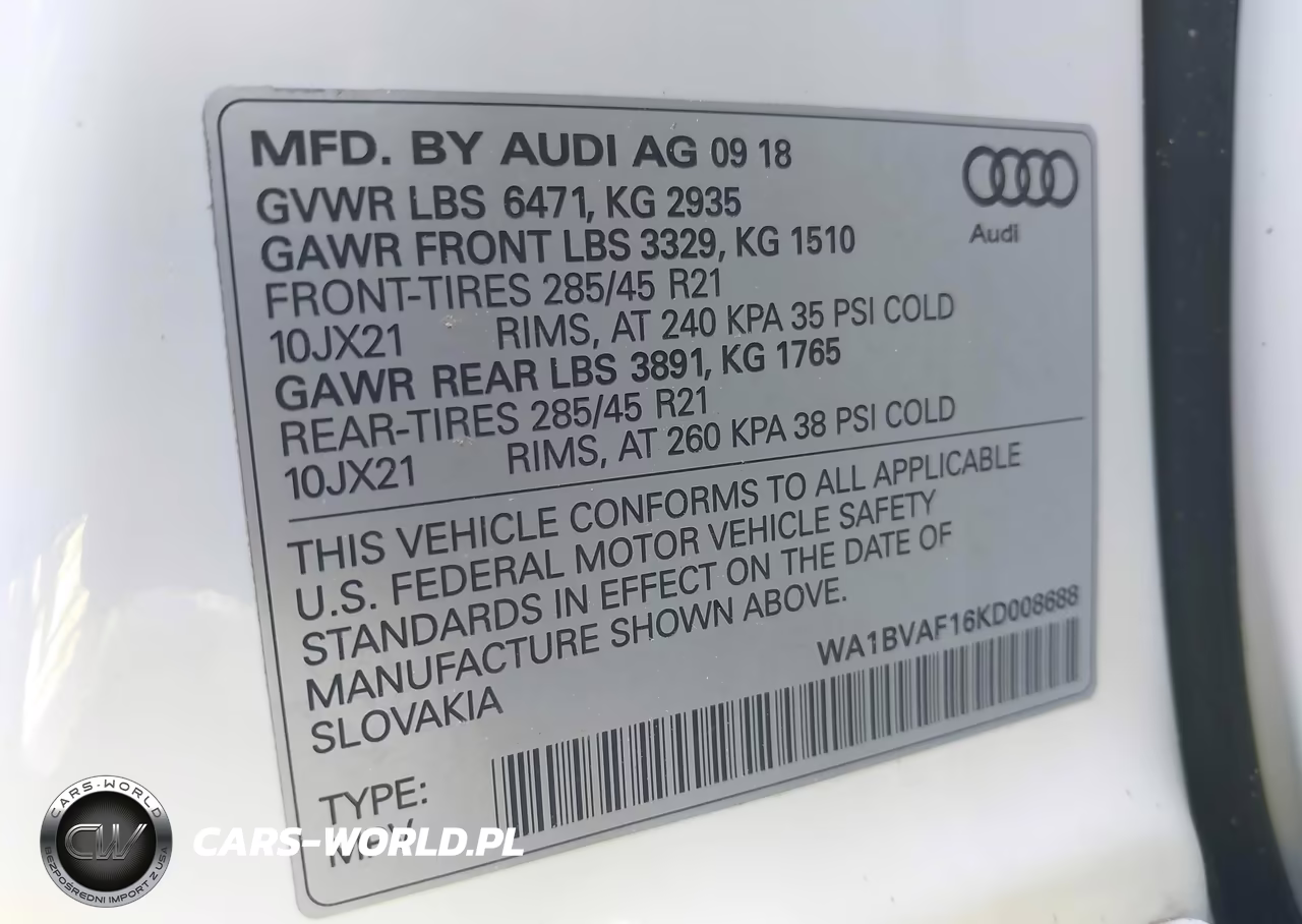 2019 Audi Q8 55 Premium VIN:WA1BVAF16KD008688 - 9