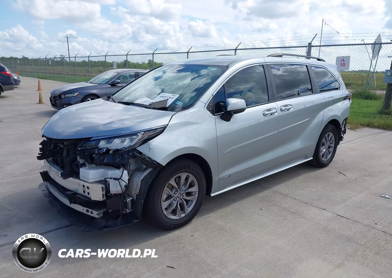 2021 Toyota Sienna Le VIN:5TDKRKEC3MS037141 - 2