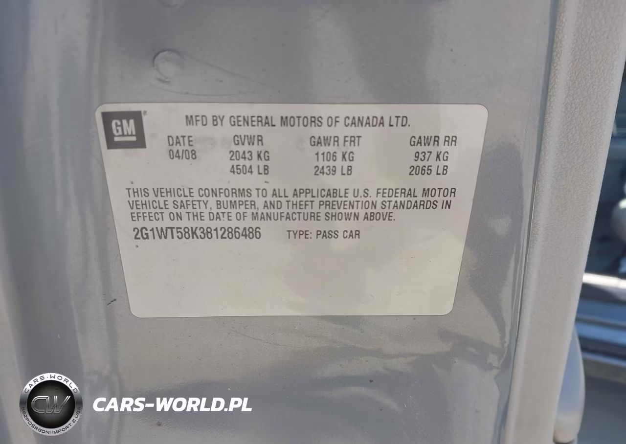 2008 Chevrolet Impala Lt VIN:2G1WT58K381286486 - 9