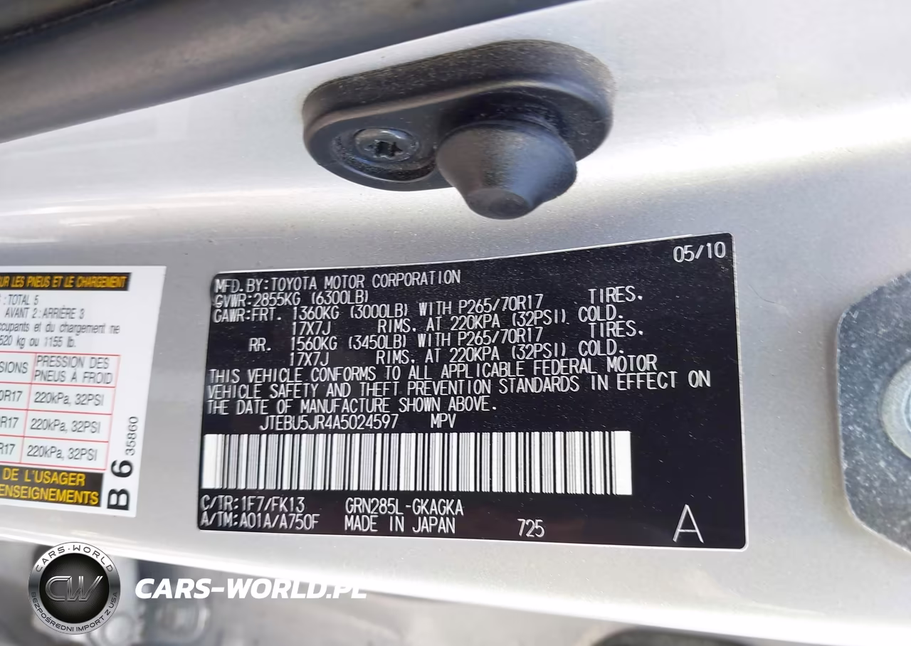 2010 Toyota 4Runner Sr5 V6 VIN:JTEBU5JR4A5024597 - 9