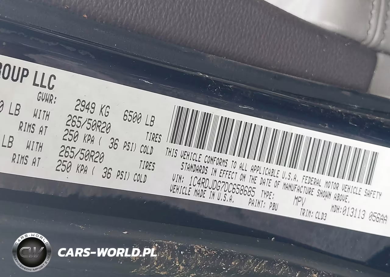 2013 Dodge Durango Crew VIN:1C4RDJDG7DC658685 - 9