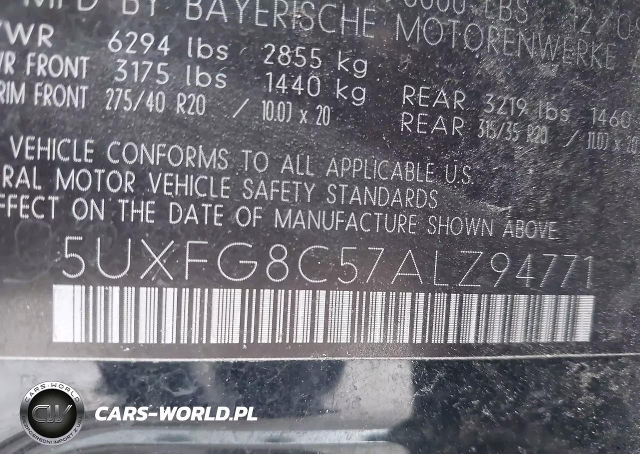 2010 BMW X6 xDrive50I VIN:5UXFG8C57ALZ94771 - 9